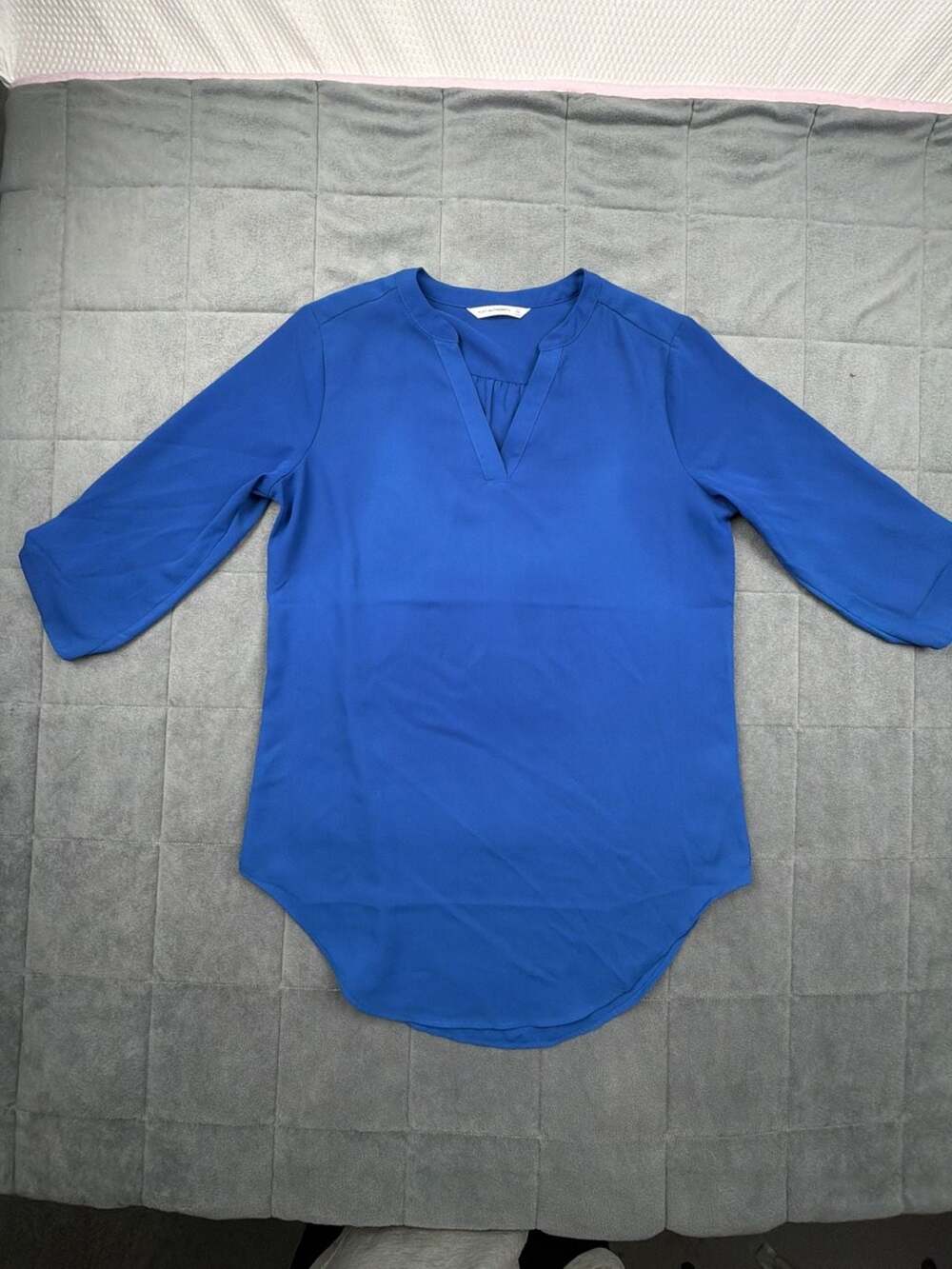 Port Authority Women's 3/4-Sleeve Tunic Blouse in True Blue
